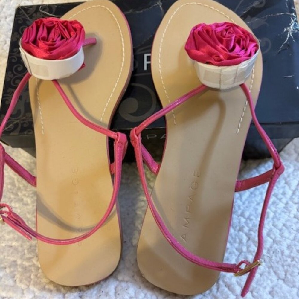HOT PINK SANDALS BY RAMPAGE